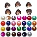 2018-Freshwater Cultured Love Wish Pearl Oyster with Round Pearl Inside 20 Colors (Random Color 20 PCS 7-8mm)