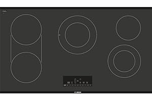 Bosch NET8668UC 36-Inch 800 Series Electric Cooktop with 5 Elements, Smoothtop Style and ADA Compliant, Black