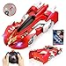 INLAIER Remote Control Car Gravity Defying RC Car Race Car Toys for Floor and Wall or Glass, Rechargeable Fast RC Car 360°Rotating Stunt Wall Climbing Car RC Cars for Kids and Adults (Red)
