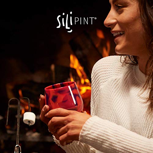 Silipint-Silicone-Unbreakable-Wine-Glass-2-Pack-Tumblers-with-Lids-and-Straws-Reusable-Shatterproof-Wine-Tumblers-Silicone-Stemless-Wine-Cups-Guaranteed-for-Life-2-Pack-Sea-Swirl-Hippy-Hop