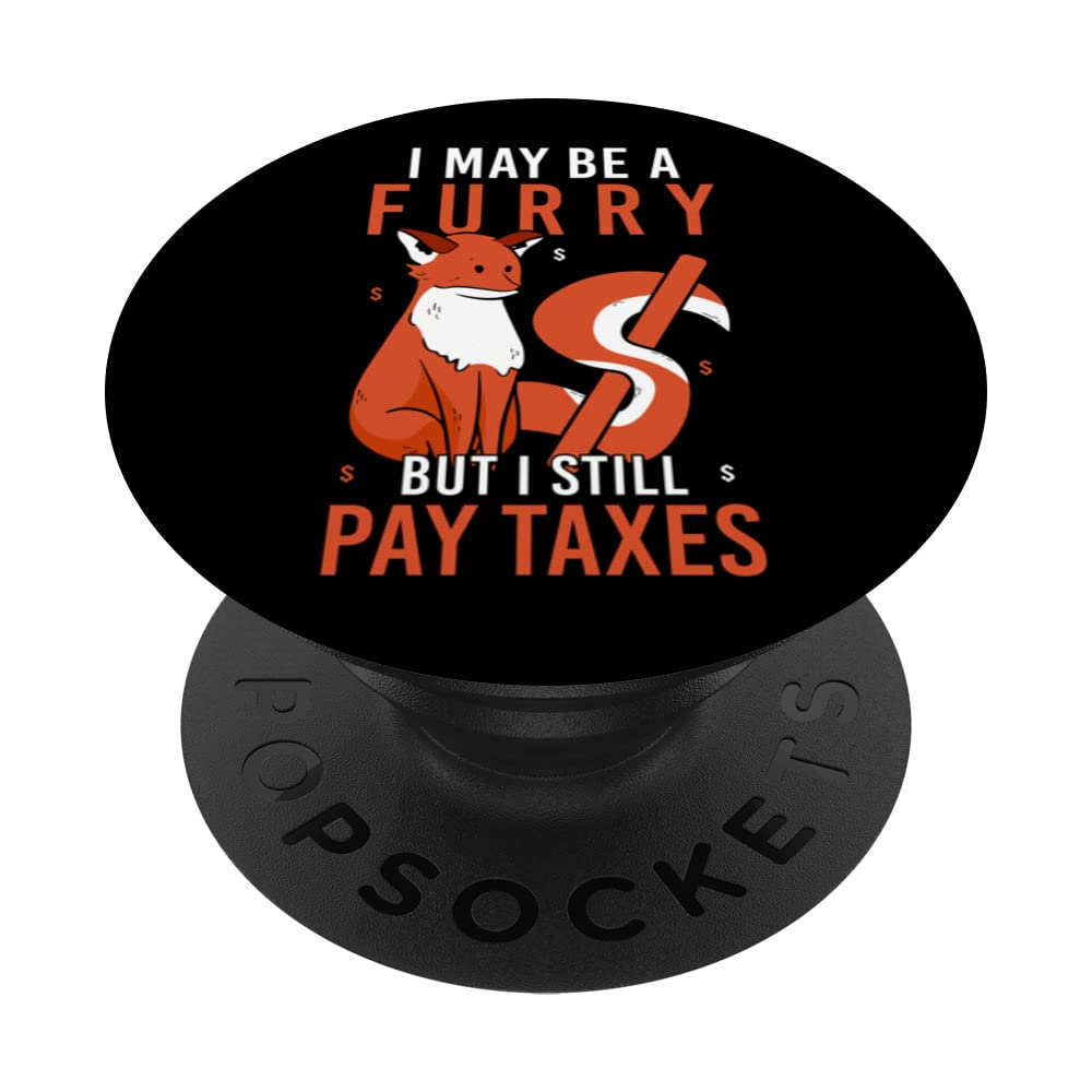 Funny Fursona Fox Furries Fursuit Furry Fandom PopSockets Swappable PopGrip