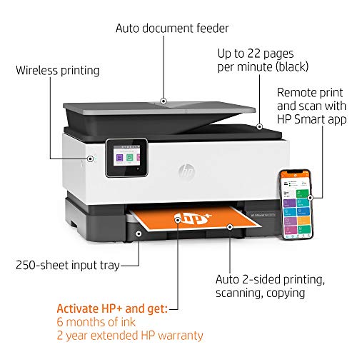 HP OfficeJet Pro 9015e Wireless Color All-in-One Printer with bonus 6 months Instant ink with HP+ (1G5L3A) - Image 2