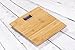 Modern Genuine Bamboo Weighing Body Scale w/400lb capacity Digital Blue Backlight LCD Screen by Wasserstein
