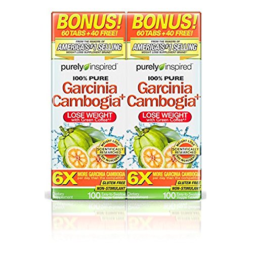 Purely Inspired 100% Pure Garcinia Cambogia Extract with HCA, 200 Count