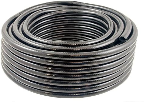 Reinforced Braided Hose Tube 10mm 3/8 inch bore 30m Black