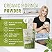 Organic Moringa Oleifera Leaf Powder Help Lower Blood Sugar and Improve Heart Function Natural Vegan Green Superfood Source Of Vitamins , Protein And Calcium-1lb By Organic Wise
