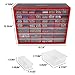 Storage Drawers-44 Compartment Organizer Desktop or Wall Mountable Container for Hardware, Parts, Craft Supplies, Beads, Jewelry, and More by Stalwart