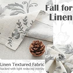jinchan Linen Valance Curtain Farmhouse Window