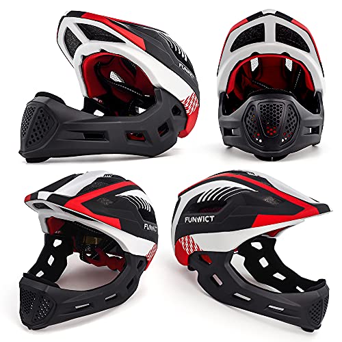 FUNWICT Kids Bike Helmet Lightweight Full Face Mountain Bike Helmet