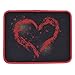 BDK Love Heart Design Carpet Car Floor Mats for Auto Van Truck SUV-4 Pieces Front & Rear Full Set with Rubber Backing-Universal Fit