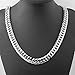 Mens Stainless Steel Silver Tone 7-40 inch 16MM Curb Link Chain Necklace Bracelet