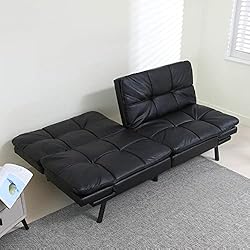 ERYE 3 in 1 Upholstered Futon Loveseat Convertible