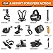 USA Gear Action Cam Head Strap Action Mount with J Hook and Tripod Adapter - Compatible with Kodak PIXPRO SP1, Vivitar Full HD Action Camera, Ricoh WG-M1 Black Waterproof Action Video Camera & More