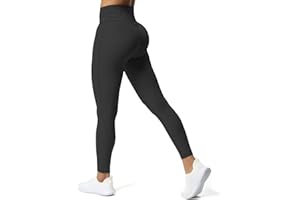 Aoxjox High Waisted Workout Leggings for Women Trinity Yoga Pants 26.5"