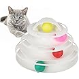Mipcase 4 Cat Track Toy Pet Interactive Toys Interactive Cat Ball Toy Pet Toys Exercise Roller Kitten Toys Cat Toy Cat Amusement Plate Cat Interactive Toys Scroll Wheel Cat Tower Toy Cat