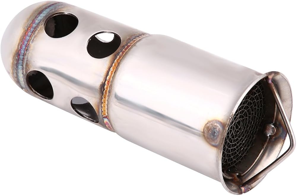 Keenso DB Killer Universale Per Scarico Moto - Silenziatore In Acciaio Inox 51mm - Riduttore Di Rumore Aftermarket