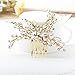 Olbye Wedding Hair Comb Crystal Bridal Hair Accessories Hair Comb for Wedding Head Piece (Gold)