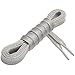 Miscly Flat Metallic Shoelaces [2 Pairs: 1 Pair Gold + 1 Pair Silver] 5/16