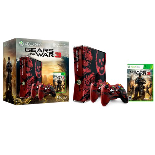 3 Xbox+360+Gears+Limited+Console+Bundle