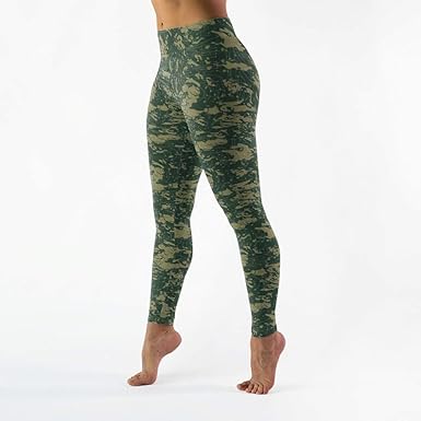 green camo workout leggings