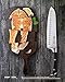 MAD SHARK Kitchen Knife, Chef's Santoku Knife 8-inch, German High Carbon Stainless Steel Chef Knife, Super Sharp Multipurpose Chopping Knife for Meat Vegetable Fruit with Ergonomic Handle & Gift Box