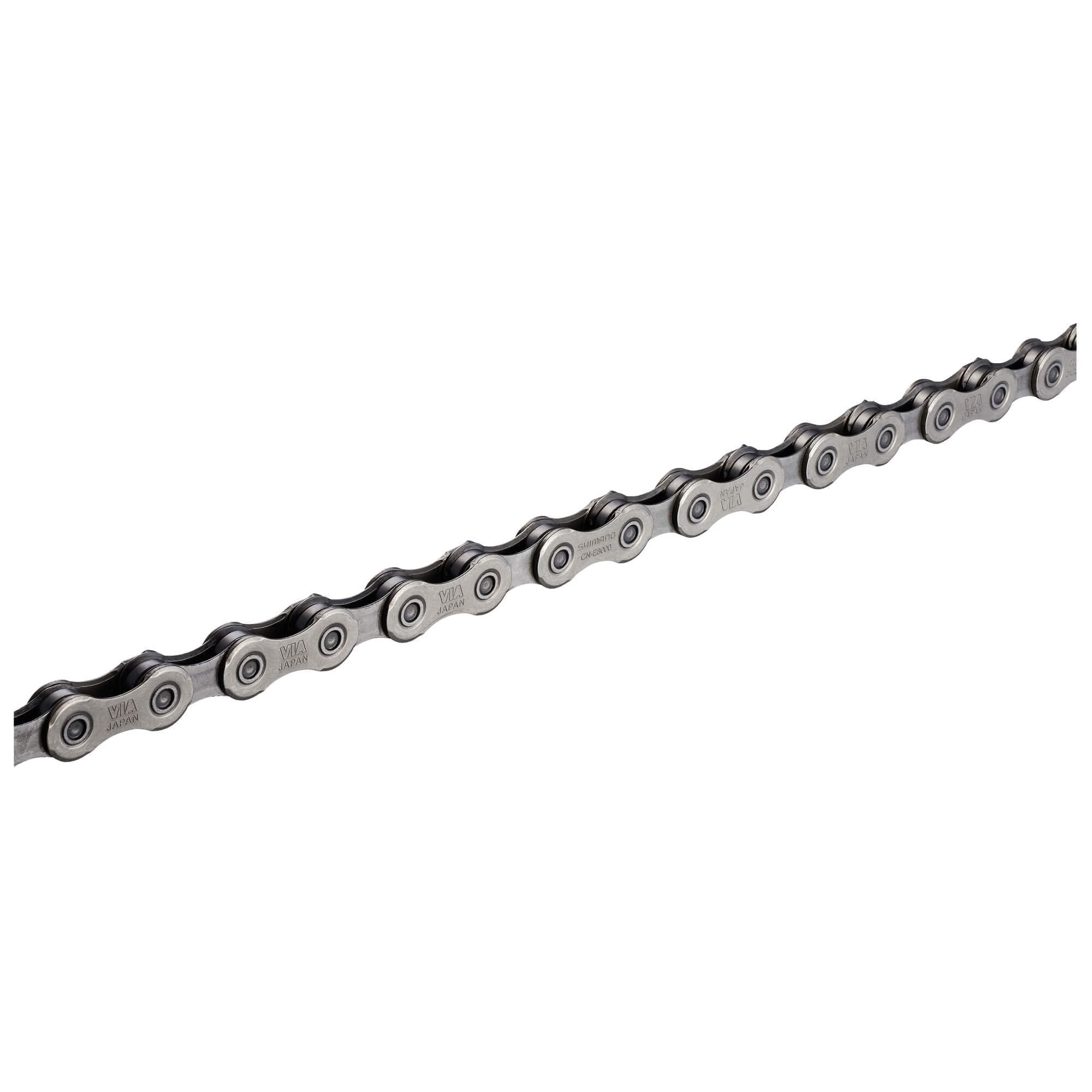 Shimano CN-E8000-11 chain, 11-speed rear/front single, with quick link, 138L, SIL-TEC