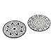 VAVA Metal Plates with 2 Circles - Strong Stickiness, Rust-Free Iron Material