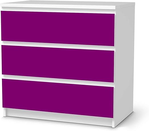 Creatisto Mobeltattoo Passend Fur Ikea Malm Kommode 3 Schubladen I Mobeldekoration Mobel Aufkleber Folie Tattoo I Deko Diy Fur Schlafzimmer Wohnzimmer Design Flieder Dark Amazon De Kuche Haushalt
