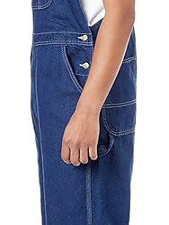 Dickies Men's Bib Overall Work Pants, Rinsed Indigo