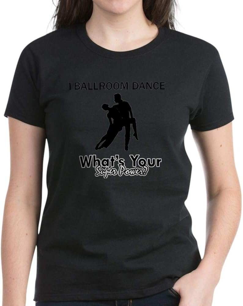 CafePress Ballroom Dancing Designs Womens Cotton TShirt