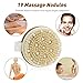 OMorc2 Pack Bamboo Shower Body Bristle Brush Body Scrubber with Massage Nodules for Cleaning, Massaging, Exfoliating, Blood Circulation