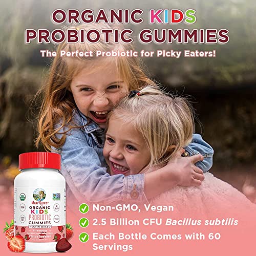 Kids Multivitamin Gummies & Kids Probiotic USDA Organic Gummies Bundle