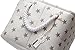 Sea Team Collapsible Rectangular Fabric Storage Bin Decorative Wardrobe Shelf Basket Organizer with Rope Handles for Clothes Storage & Toy Organizer (Grey Star)