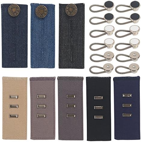 Mahaohao Buttons Extenders, Waistband Extender Set for Pants, Jeans and Skirts,Khakis and Dress Slacks Waist Comfort(20 Pack)