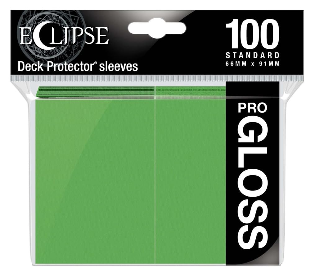 Ultra Pro - Eclipse Gloss Standard Sleeves 100 Pack - Lime Green