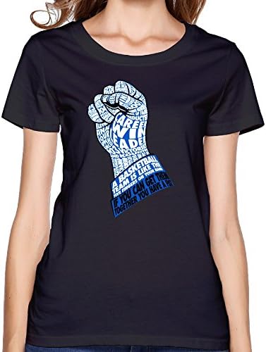 Candi Women's Duke Blue Fist Tshirt T Shirts New Style Casual Black Size M