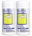 Paper Shower-Alcohol Free -Wet Towelette Only!- 80ct (2 x 40ct canisters per order)