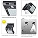 Solar Lights, hooroor 16 LED Wireless Solar Lights Waterproof Motion Sensor Outdoor Light for for Patio, Deck, Yard, Garden with Motion Activated Auto On/Off (1-Pack)