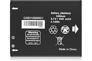 CAB3120000C1 Battery, High Capacity Li-ion Replacement Battery for Alcatel 510A (AT&T), 768 Flip (MetroPCS/T-Mobile), OT-800A