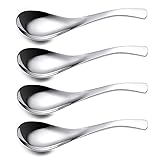 ERCRYSTO Stainless Steel Spoon, Soup Spoon, Coffee