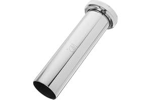 Milisten 1-1/4 Od Sink Flanged Tailpiece Drain Fitting, 40mm Inner Thread Tubular Waste Pipe Adapter for Basin Drain Connecti