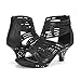DREAM PAIRS Girls Sandals Low Heel Dress Pump Sandals Sweety-1 Black Little Kid Size 1