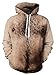 Leapparel Men/Women 3D Printed Hoodies Pullover Funny Graphic Animal Sweatshirts Fleece Hoody