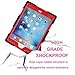 iPad Mini 4 Case, Aceguarder New Design iPad Mini 4 Case Rainproof Dirtproof Shockproof Cover Case With Stand Super Protection for iPad Mini 4 (Black-Red)