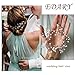 Edary Bridal Pearl Hair Vines Wedding Floral Headpiece Silver Crystal Hair Piece Accessories for Brieds and Bridesmaids