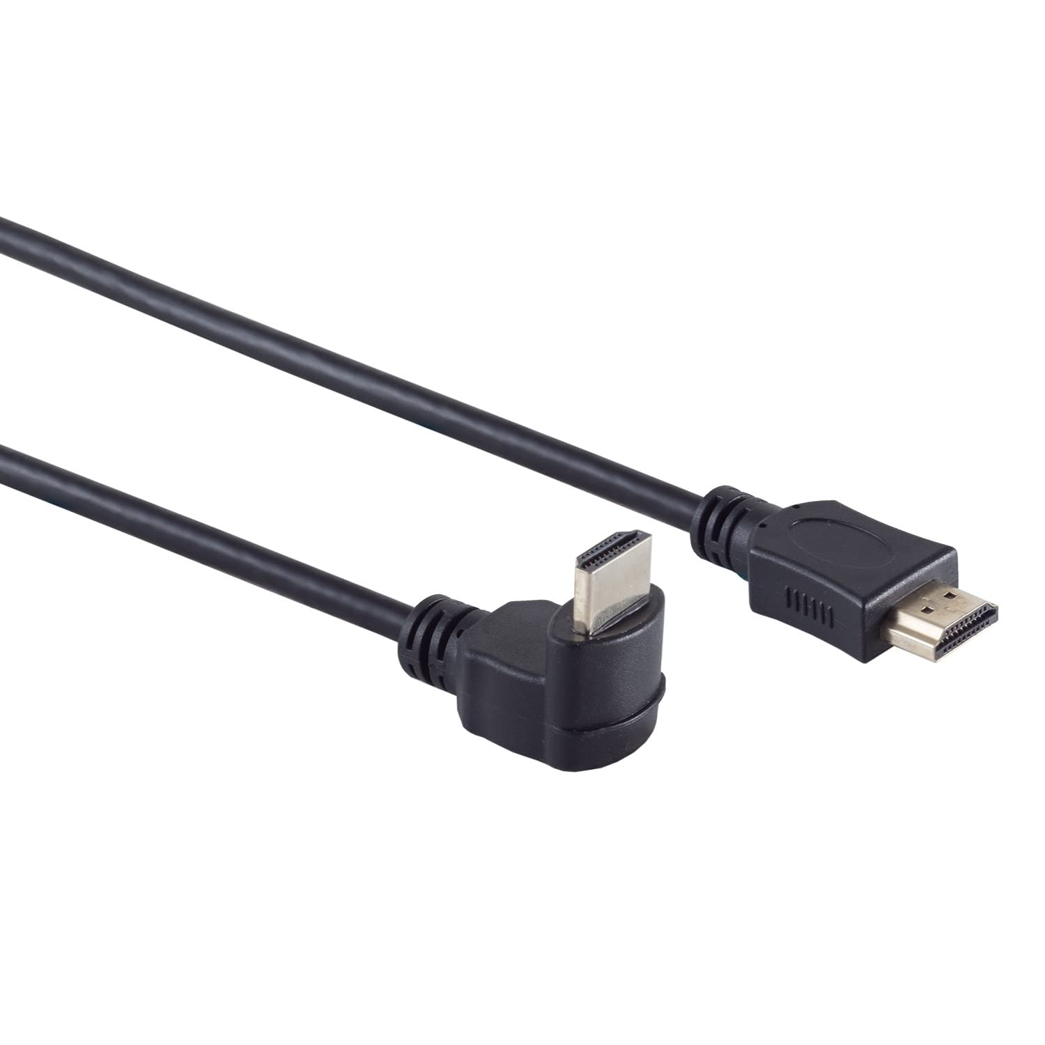S-Conn HDMI cable, male-a/male-a, angled, 3 m length, 618004