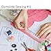 LIANTRAL Sewing Kit, Sewing Thread 100 Quantity Mixed Colors Sewing Supplies for Sewing Machine, Emergency and Travel
