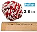 PetToys Rope Ball Dog Toy (3-Pack) Colorful and Interactive | Training, Fetch, Tug of War Play | Pure Cotton Fibers Clean Teeth and Gums