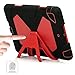 iPad Mini 4 Case, Aceguarder New Design iPad Mini 4 Case Rainproof Dirtproof Shockproof Cover Case With Stand Super Protection for iPad Mini 4 (Black-Red)
