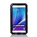 Note 5 Case,Mangix Shockproof Waterproof Dust/Dirt/Snow Proof Aluminum Metal Gorilla Glass Protection Case Cover for Samsung GALAXY Note 5 N920 (Black)